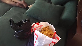 Stepdaughter's Roommate Is Dripping Wet & Needs Stepdad's Cock in Both Holes