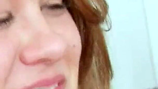 Young Blonde Beauty Pleasures Herself and Her Partner