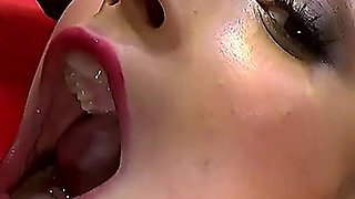 Ggg - Blonde Slut in Wild Ggg Gangbang Swallowing Cum