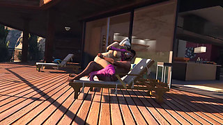 GTA 5 Franklin orders a hot Lady with pink boots Part2