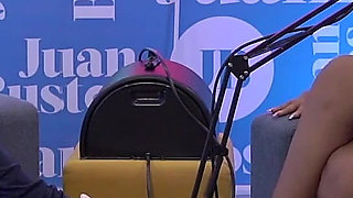 Giant Titted Latina Rosxanagutierrez Penetrated by the Fuck Machine on Juan Bustos Podcast