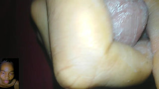 Long big white dick masturbating