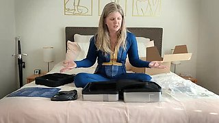 Amateur MILF Ginger Unboxes And Fucks Her New Sex Machine - Moaning Solo Toy Action