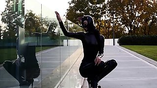 Outdoor Latex Fun with a Hot Amateur