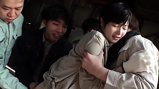 Group sex hardcore double blowjob swallowing cum