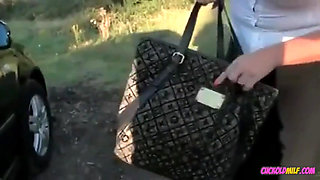 Cuckold MILF in Outdoor Gangbang