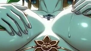 Gol Busty Anime Girl Waterfall Fantasy Nude