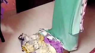 Desi Tamil Wifey Renu Raw Naked Bod Towel Dry & Slow Saree Dressing Taunt! Indianhotwifex