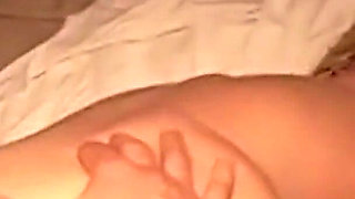 Petite in Stature Skinny Blonde Brianna Beach Sweetly Makes Their Day Pass Together in Bed.