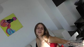 Blonde Striptease Champagne Seduction