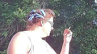 Ma's Smokin' in Curlers