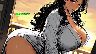 Horny Old Blonde Widow Fucks Hard with Gardener - Passionate Outdoor Sex - Ai Animation