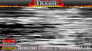 Snowbunny Cumslut Cheats W/bbc on White Husband Right After Her Wedding, Toasts the Occasion with a Shotglass of Jizz