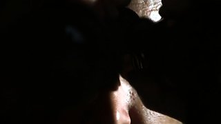 Hot brunette amateur MILF rides hubbys cock