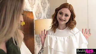 Blowjob video with ravishing Kyler Quinn and Scarlet Skies from Bratty Sis