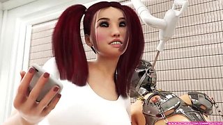 Cute Teen Dentist Bondage: 3D BDSM Fetish with Latex & Metal