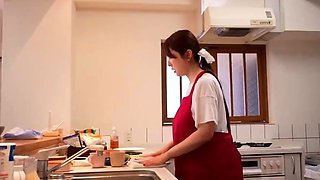 Sasha Yung asian babe licking a pink vibrator