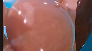 Fat Ass Fortnite Slut Getting Her Tight Oiled up Pussy Fucked