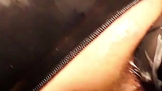 Wild bukkake session with Kitty Blair and Lisa at the latex man fisting