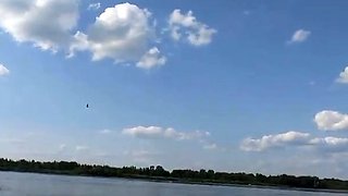 Big-Ass Blonde's Naked Walk on a Paddleboard