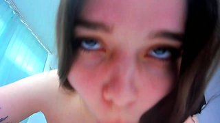 Jessy funny amateur teen brunette toying