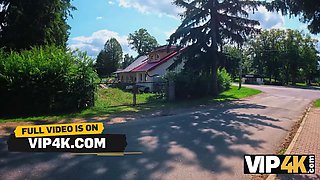 Vip4k. babe flashed her pierced Natural Tits and then it happened...