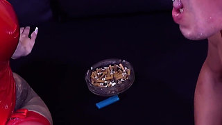 Numerous Cigarette Human Ashtray