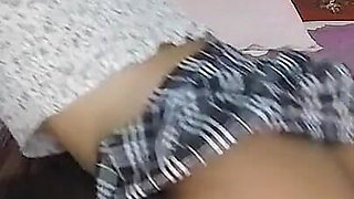 Skirt show and very cute ass