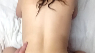 MILF Good Cock Riding, Hot Doggystyle POV & Great Missionary Fuck by Step Son Great Sex