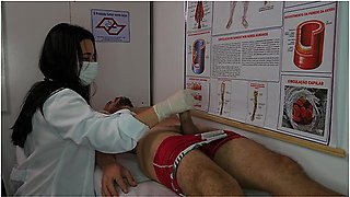 Slutty Nurse Gets Turned On By Patients Erection