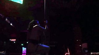 Hot Mexican Stripper Blows and Swallows Old Man Load