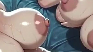 248. Funny Boobs Video with Two Redhead, Ai Animation
