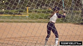 TEENFIDELITY - Kirsten Lee Creampied By Softball Coach