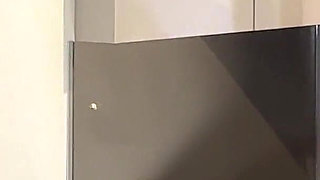 Hot and Horny Sexy Long Brunette Wife in Black Fishnet Stockings Takes Her Lace Panties off to Flash Pussy and Ass