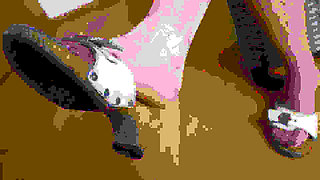 Slow Heel Dangling Asmr - Wooden Clogs, Soft Nylon Sounds