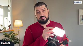 Backstage! Petite Sasha Paige and Her Cuckold Boyfriend on the Set of Rough Anal Porn with Ass-to-mouth Fucking!