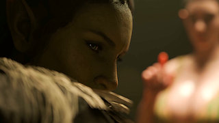 Orc & Elf Tavern Futanari - Group Sex Then Private Room with the Bar Elf - 3D Animation