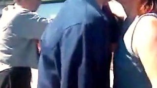 Mature German Amateurs Having Group Sex Outdoors