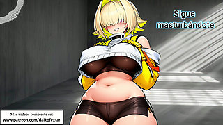 Spanish Audio JOI. NIKKE's Elegg jerks you off with his... brushes?