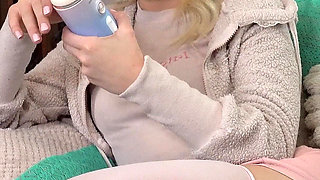 Bratty Stepsister Steals Your GF's Dildo and Cums All Over It