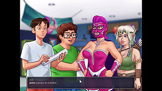 Summertime saga: the nurse gave me a handjob.