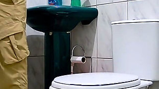 Mistress Getting Intimate in the Bathroom After a Workout.