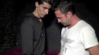 Young straight fucked by Stepdaddy in the bar