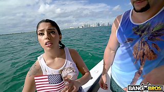Cuban Hottie Gets Rescued at Sea