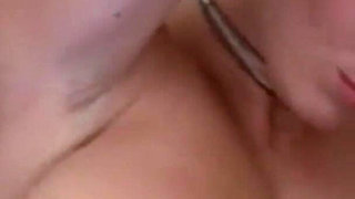 Beautiful babe with huge natural boobs gets fucked in her wet pussy