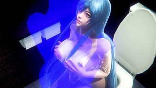 Esdeth Hentai - Akame Ga Kil Fucking in a Public Toilet Part 2 - Japanese Asian Manga Anime Film Game Porn