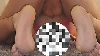 Slut getting fucked by a huge dildo and her mistress.