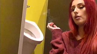 Smoking in a Urinal