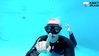 Underwater Wetsuit JOI in My Private Pool