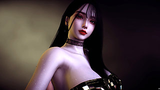 Beautiful stepsister with sexy suit